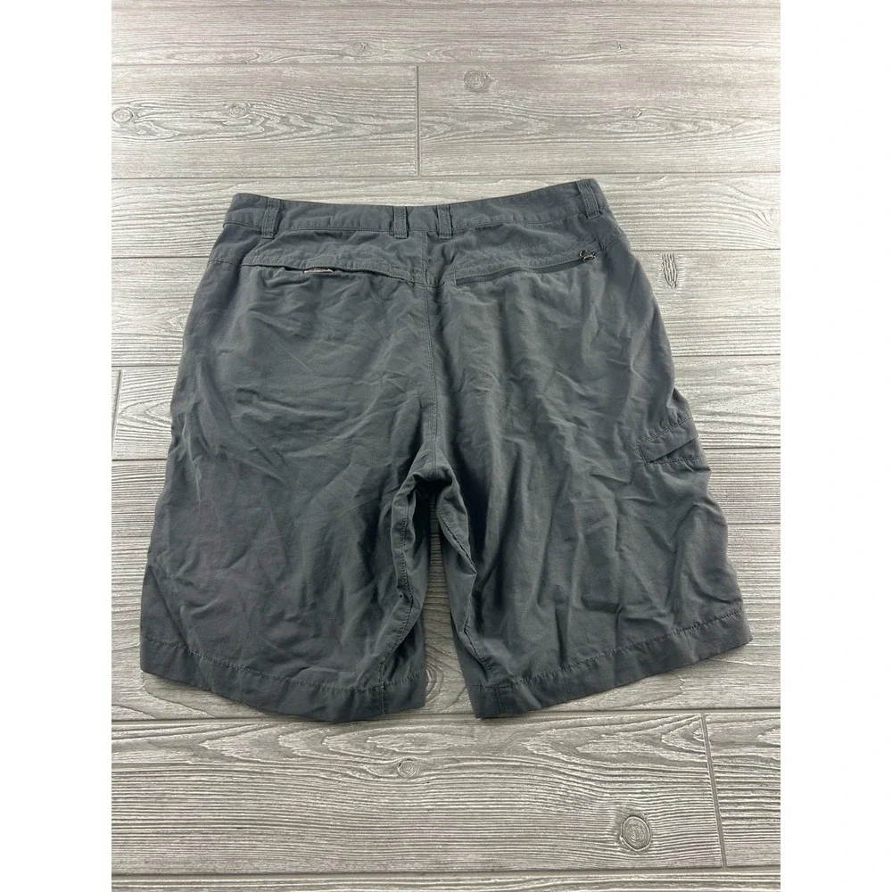 The North Face Mens Size 34 Cargo Shorts 6 Pocket Gray Hiking Outdoor 12” Inseam